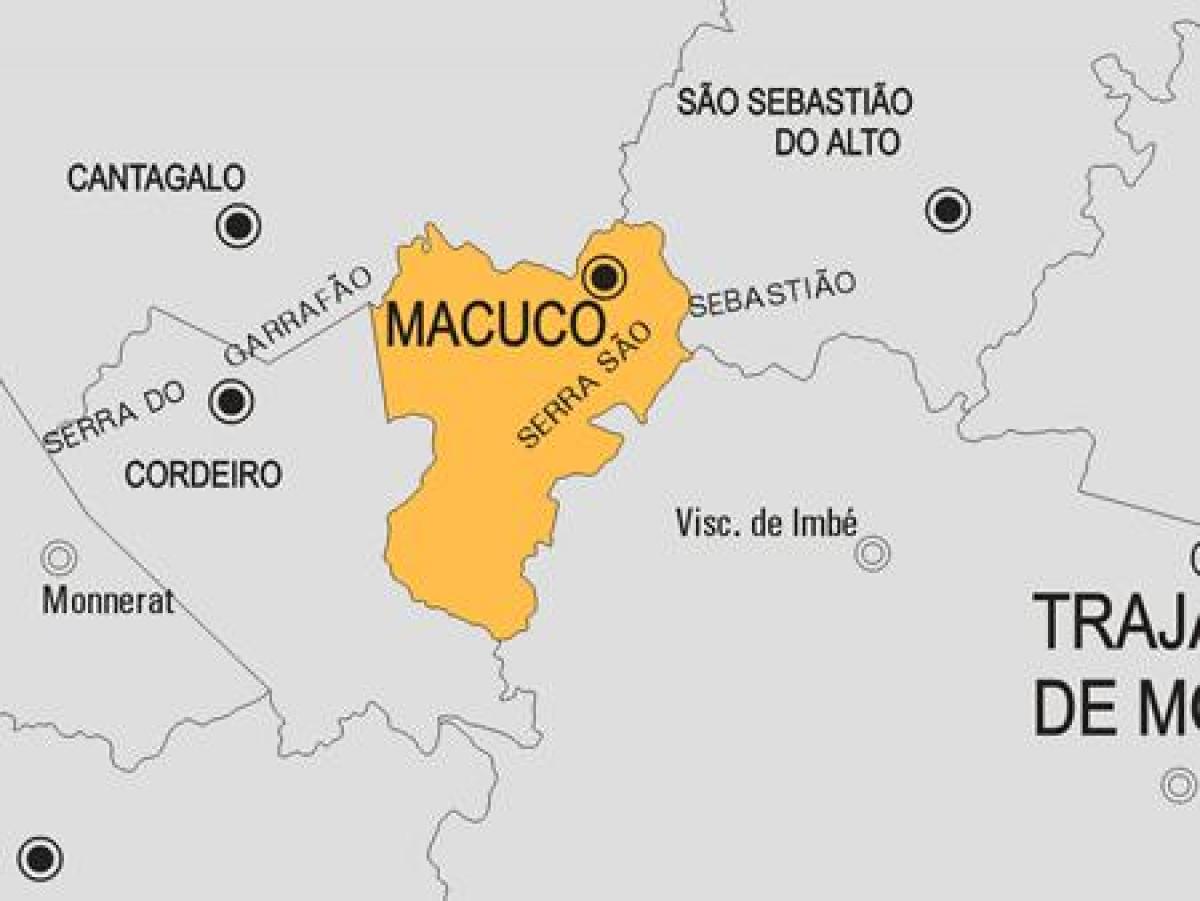 வரைபடம் Macuco நகராட்சி