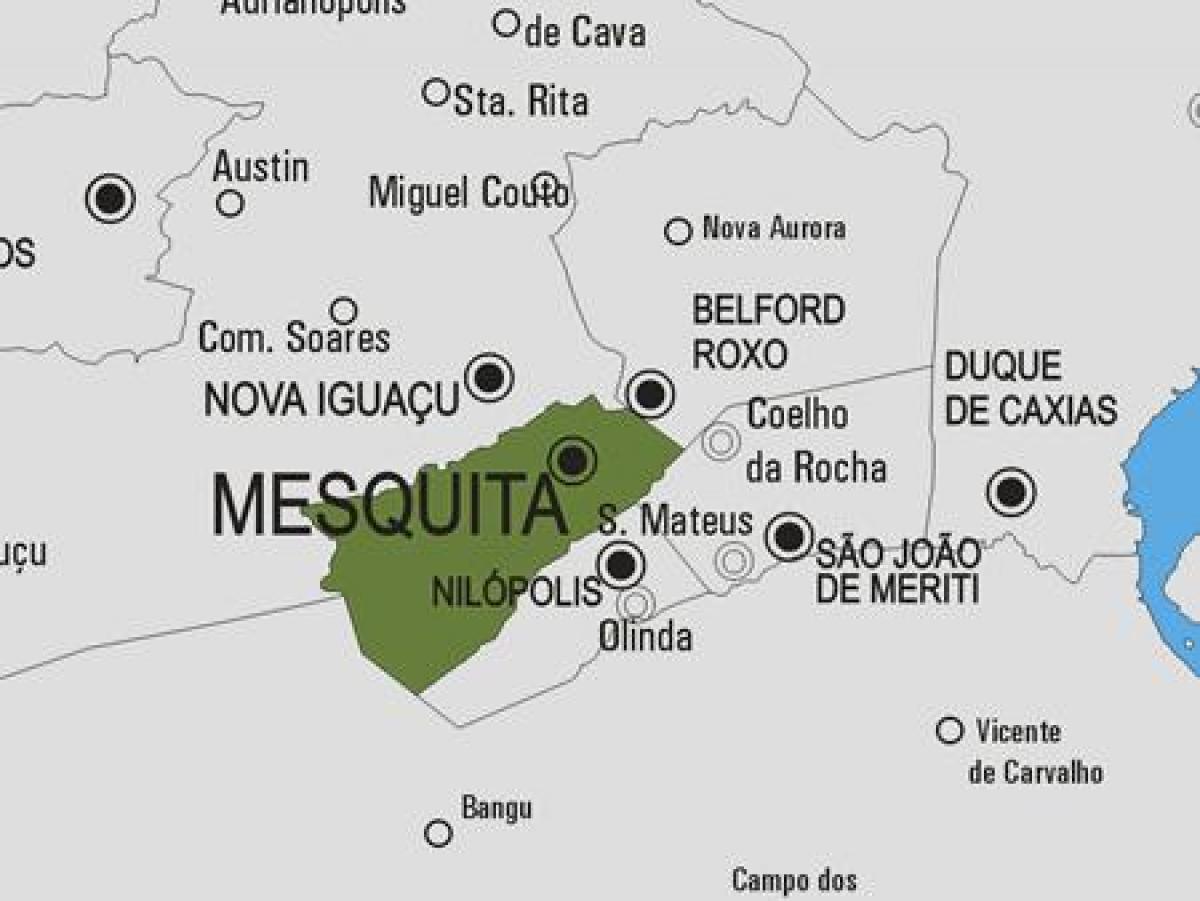 வரைபடம் Mesquita நகராட்சி