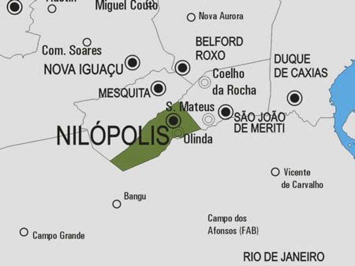 வரைபடம் Nilópolis நகராட்சி
