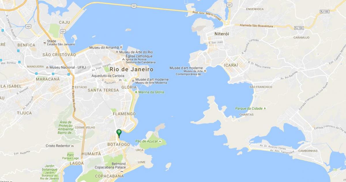 வரைபடம் கடற்கரை Botafogo