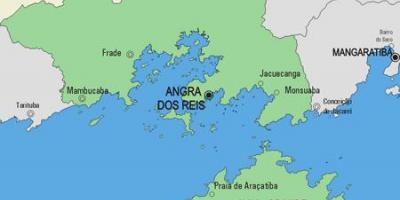 வரைபடம் Angra dos Reis நகராட்சி
