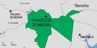 வரைபடம் Conceição டி Macabu நகராட்சி