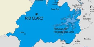 வரைபடம் Rio Claro நகராட்சி