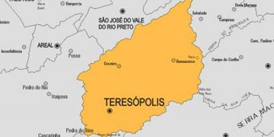 வரைபடம் Teresópolis நகராட்சி