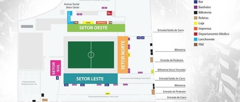வரைபடம் அரங்கில் Botafogo