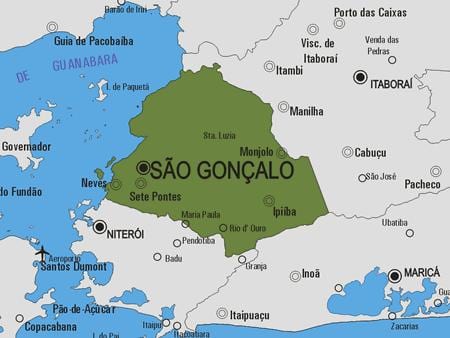 வரைபடம் சாயோ Gonçalo நகராட்சி