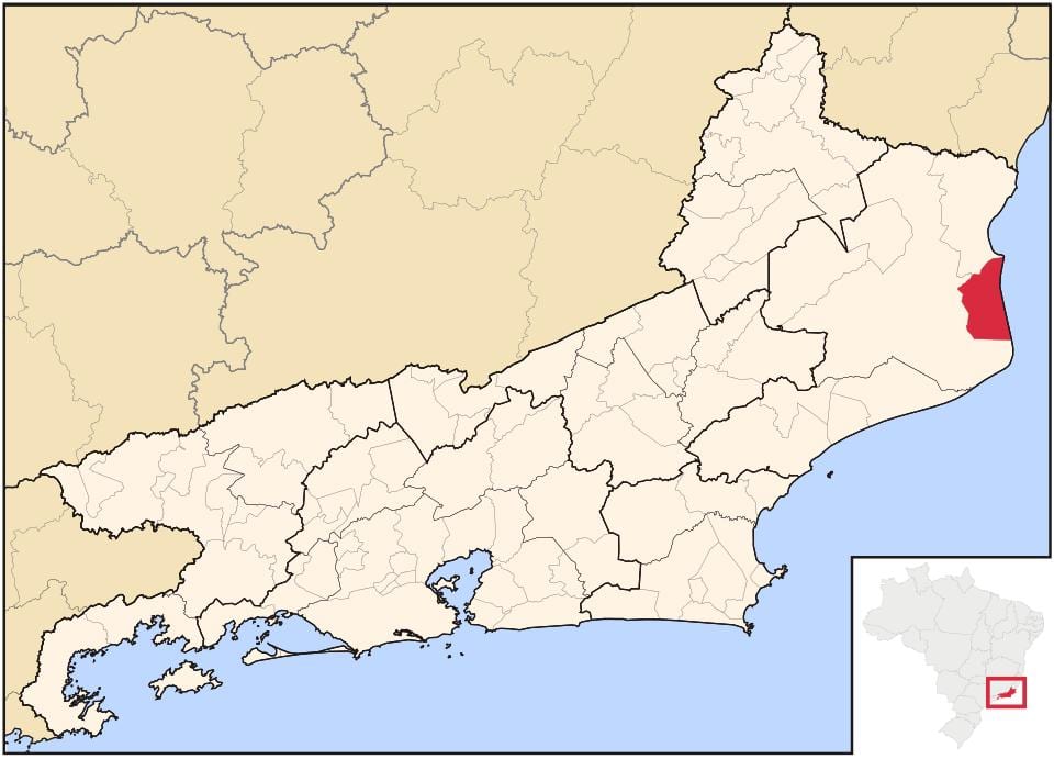 வரைபடம் சாயோ João da Barra