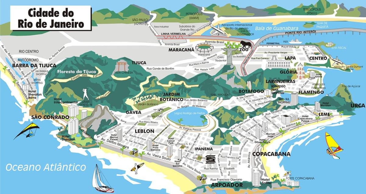 வரைபடம், 3d ரியோ டி ஜெனிரோ