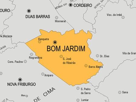 வரைபடம் Bom Jardim நகராட்சி