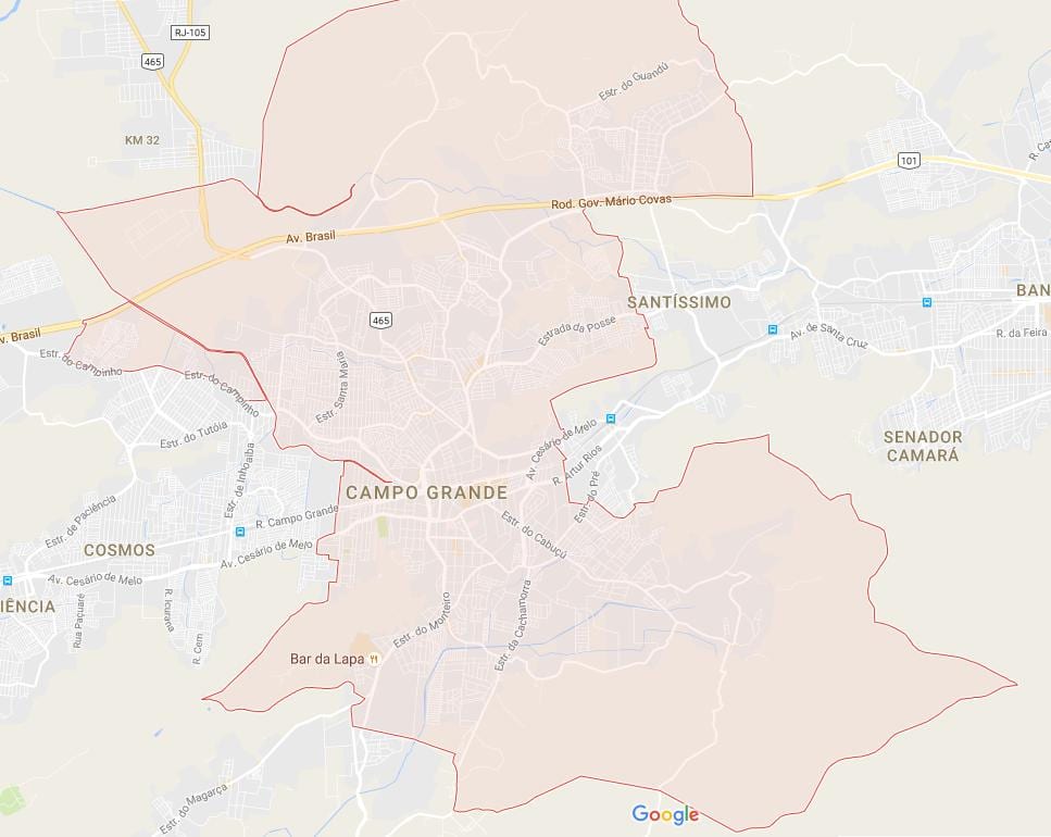 வரைபடம் Campo Grande