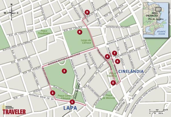 வரைபடம் Cinelândia