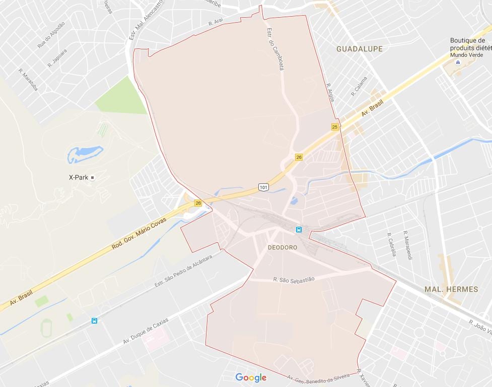 வரைபடம் Deodoro