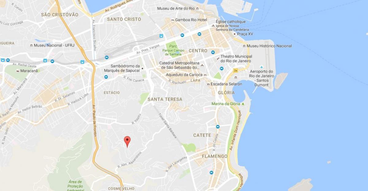 வரைபடம் favela Mangueira