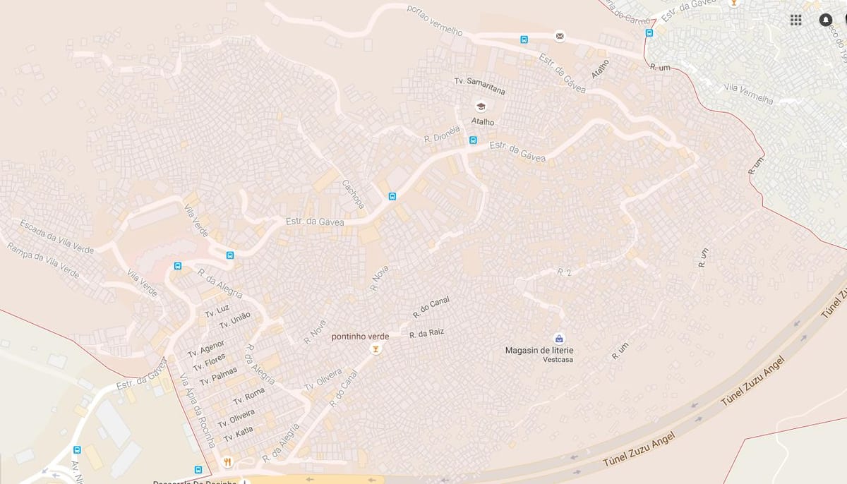 வரைபடம் favela Rocinha