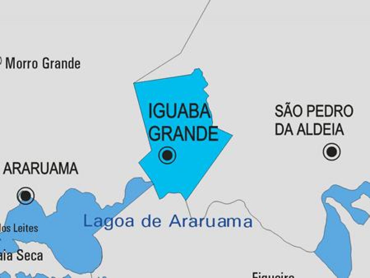 வரைபடம் Iguaba Grande நகராட்சி