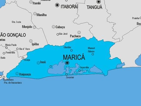 வரைபடம் Maricá நகராட்சி
