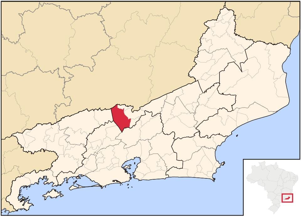 வரைபடம் Paraíba do Sul