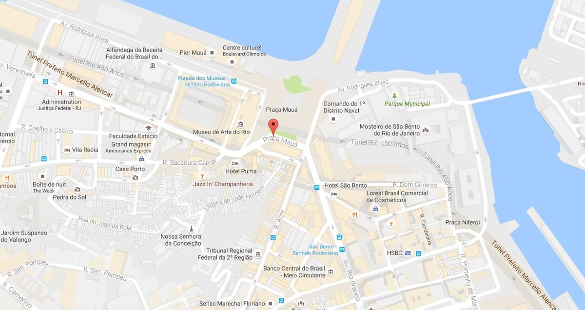 வரைபடம் Praça Mauá