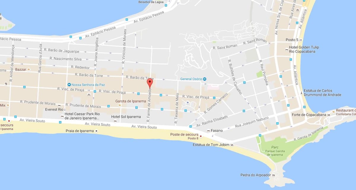 வரைபடம் quartier கே ரியோ டி ஜெனிரோ