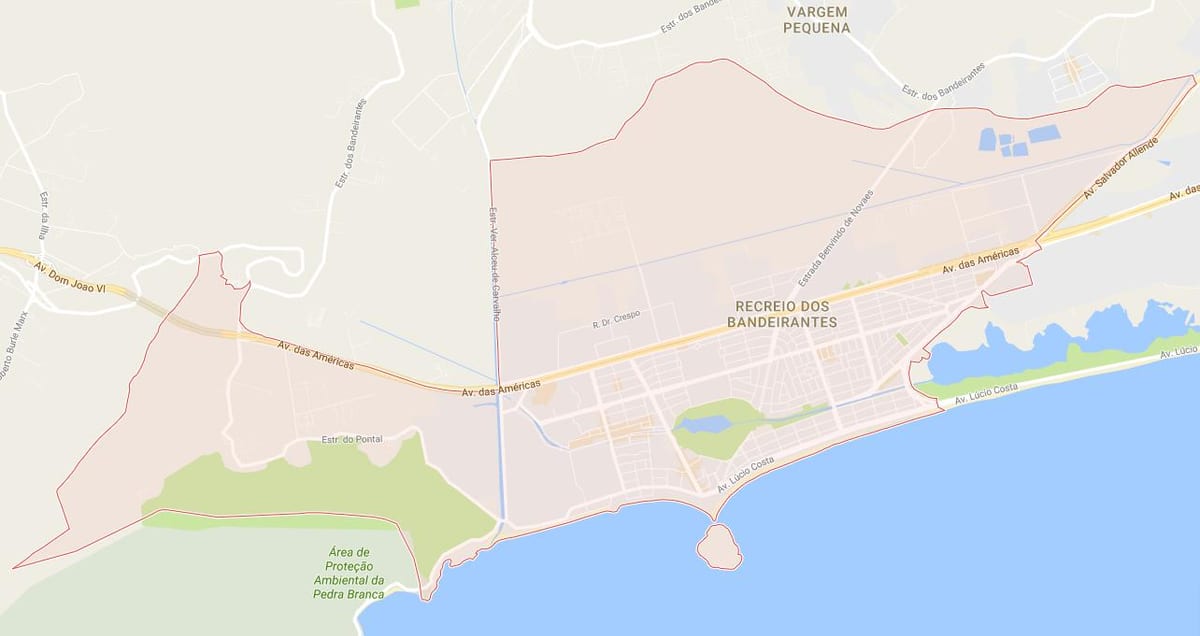 வரைபடம் Recreio dos Bandeirantes