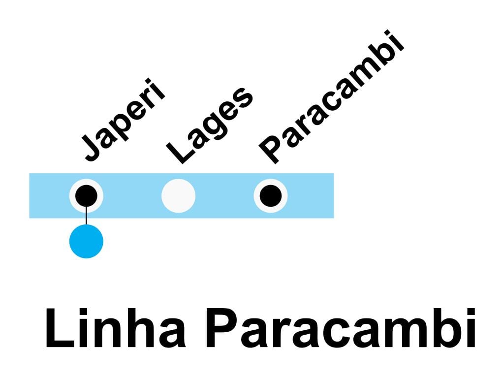வரைபடம் SuperVia வரி Paracambi