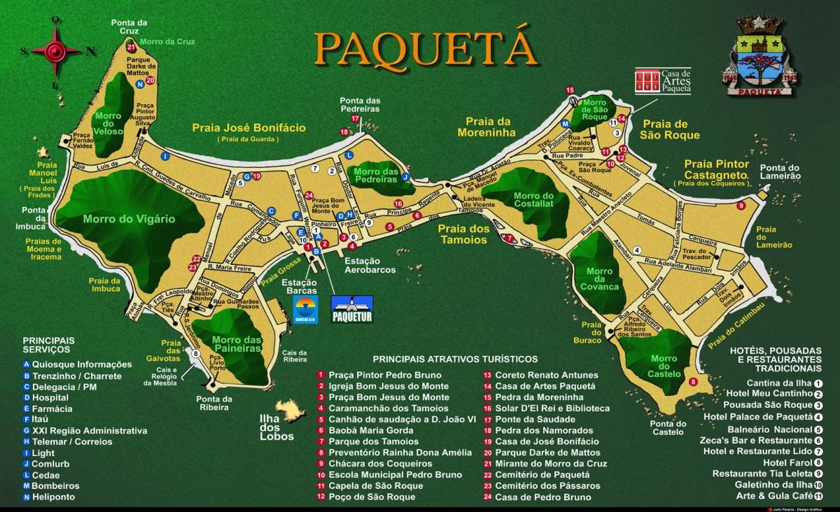 வரைபடம் Île de Paquetá