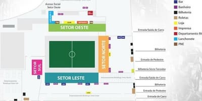 வரைபடம் அரங்கில் Botafogo