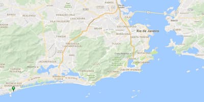 வரைபடம் கடற்கரை Recreio dos Bandeirantes