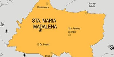 வரைபடம் சாண்டா மரியா Madalena நகராட்சி