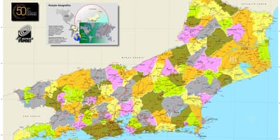 வரைபடம் நகராட்சிகள் ரியோ டி ஜெனிரோ