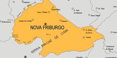வரைபடம் நோவா Friburgo நகராட்சி