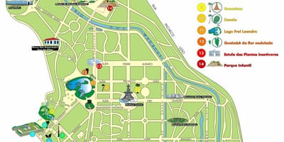 வரைபடம் ரியோ டி ஜெனிரோ பொட்டானிக்கல் கார்டன்