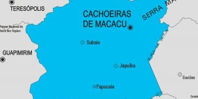 வரைபடம் Cachoeiras டி Macacu நகராட்சி