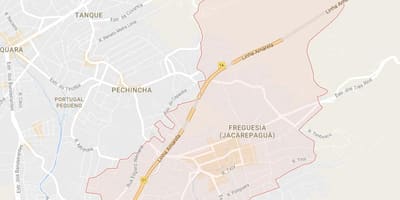 வரைபடம் Freguesia டி Jacarepaguá