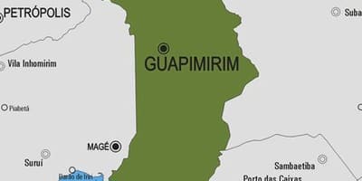 வரைபடம் Guapimirim நகராட்சி