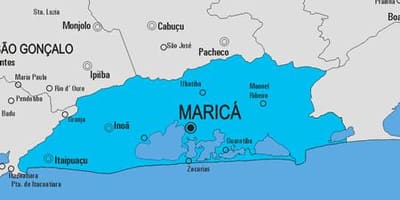 வரைபடம் Maricá நகராட்சி