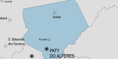 வரைபடம் Paty செய்ய Alferes நகராட்சி