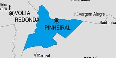 வரைபடம் Pinheiral நகராட்சி