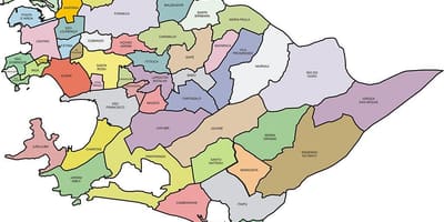 வரைபடம் Quartiers அணு