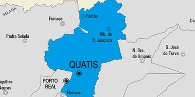 வரைபடம் Quatis நகராட்சி