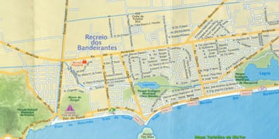 வரைபடம் Recreio கடற்கரை