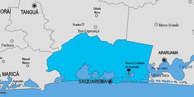 வரைபடம் Saquarema நகராட்சி