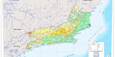 Topographic வரைபடம், ரியோ டி ஜெனிரோ